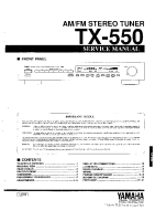 Yamaha TX-550 - Service Manual